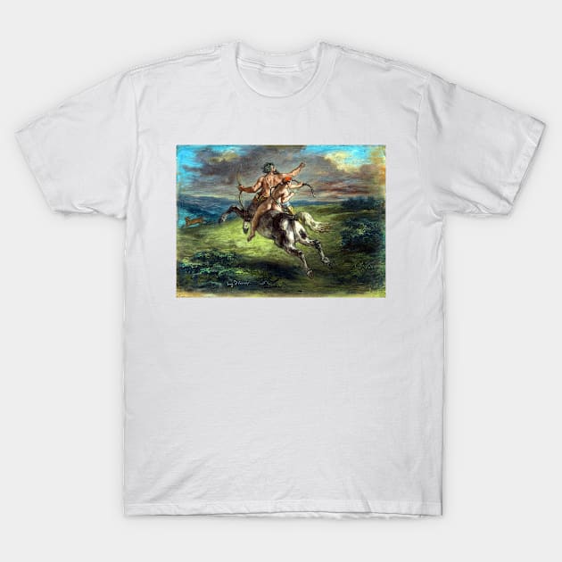 Eugène Delacroix The Education of Achilles T-Shirt by pdpress